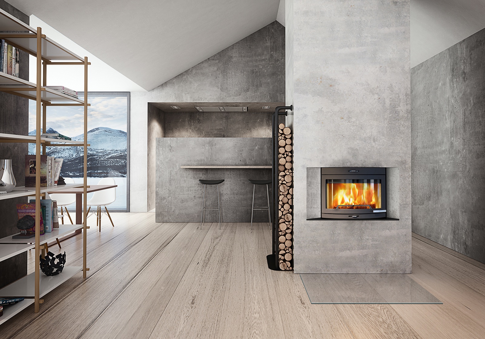 JØTUL I 400 PANORAMA | Fireplace Inserts - Modern