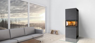Insert Jotul F 620 in livingroom. Photo.