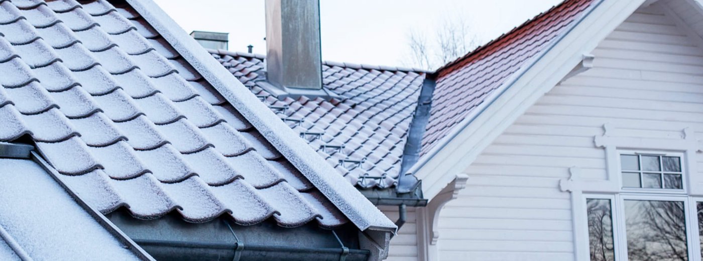 White house with chimney